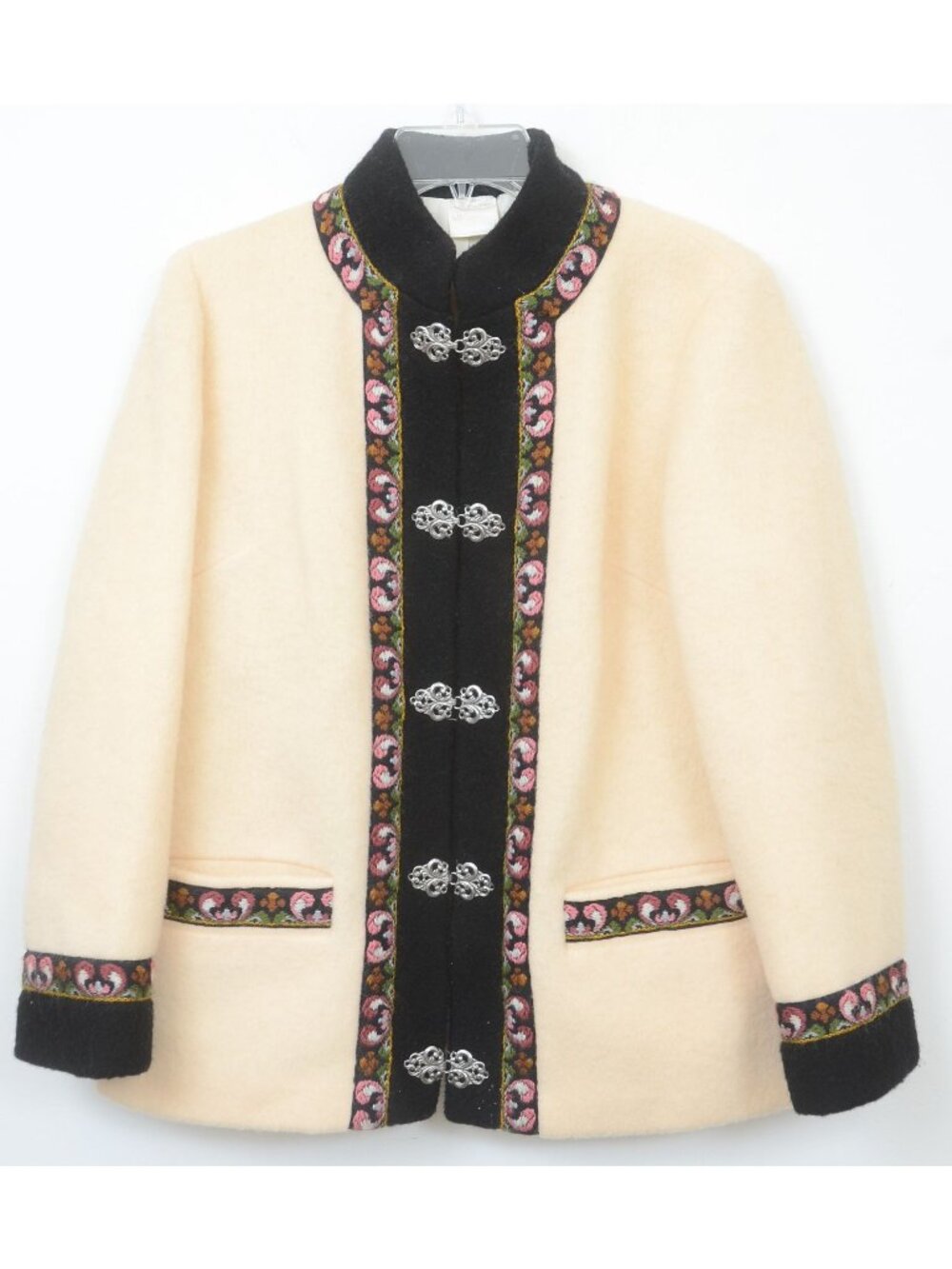 Vintage A.S. Evebofoss Norway Pure New Wool Jacket Coat Women's 40 (Medium)